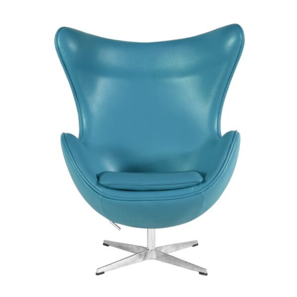 Sillón EG (TE), fibra de vidrio, basculante, tapizado similpiel turquesa - Imagen 3