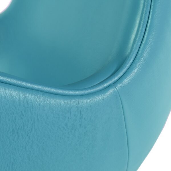 Sillón EG (TE), fibra de vidrio, basculante, tapizado similpiel turquesa - Imagen 11