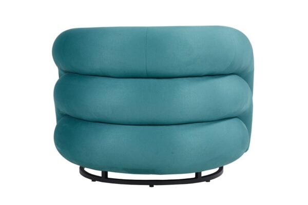 Sillón KARLOVY, tapizado velvet turquesa - Imagen 5