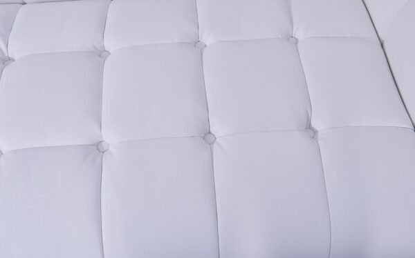 Sillón LEWIS, similpiel blanca - Imagen 4