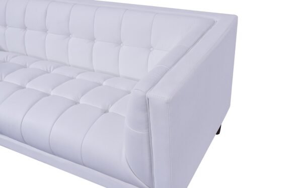 Sillón LEWIS, similpiel blanca - Imagen 5