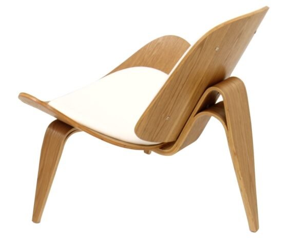 Sillón NORDIC (R), fresno, similpiel blanca - Imagen 5