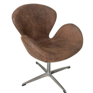 Sillón SW, tapizado en similpiel vintage