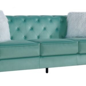 Sofá CHESTER STYLE, 3 plazas, tapizado velvet verde agua 58