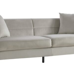 Sofá LARIOS, 3 plazas, tejido velvet gris claro 25