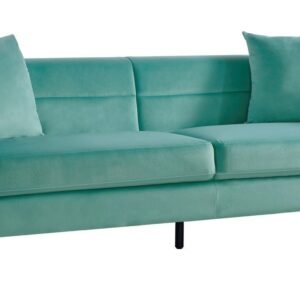 Sofá LARIOS, 3 plazas, tejido velvet verde agua 58