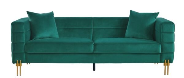 Sofá LARIOS, 3 plazas, tejido velvet verde oscuro 42 - Imagen 2