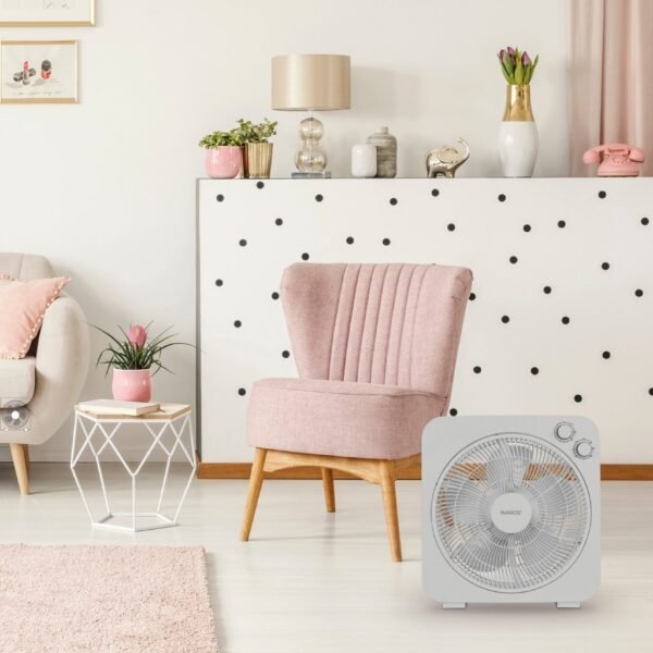 Ventilador Box Fan Bronte Ø31cm 45W Gris - Imagen 5