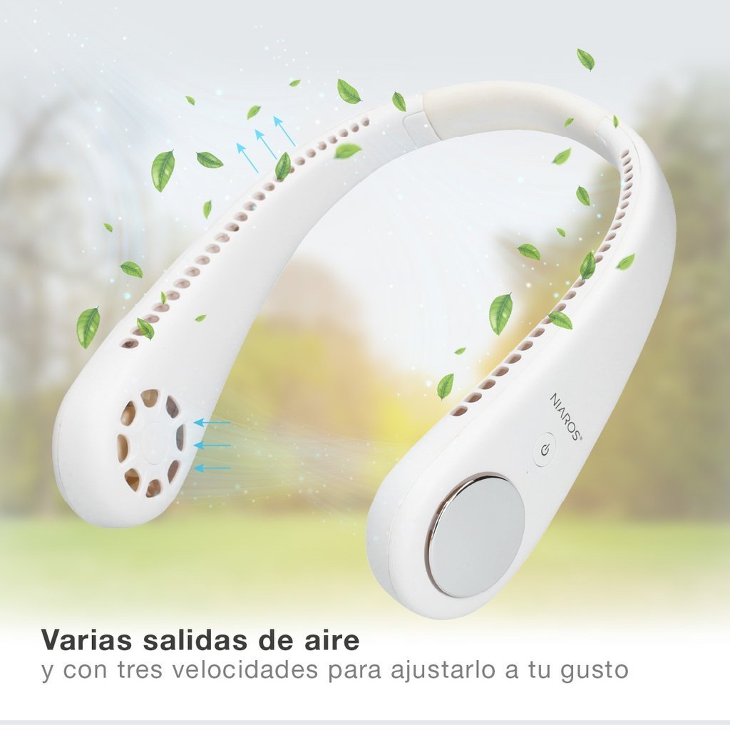 Ventilador de cuello portátil Salaro USB recargable - Imagen 5