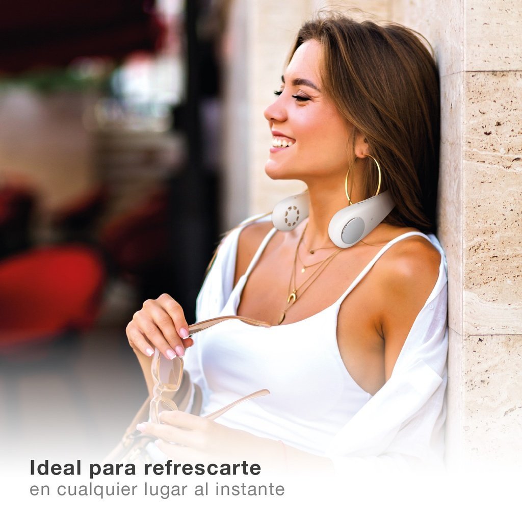 Ventilador de cuello portátil Salaro USB recargable - Imagen 6