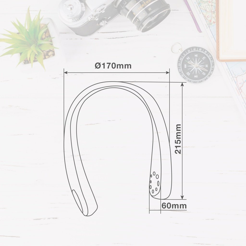 Ventilador de cuello portátil Salaro USB recargable - Imagen 7