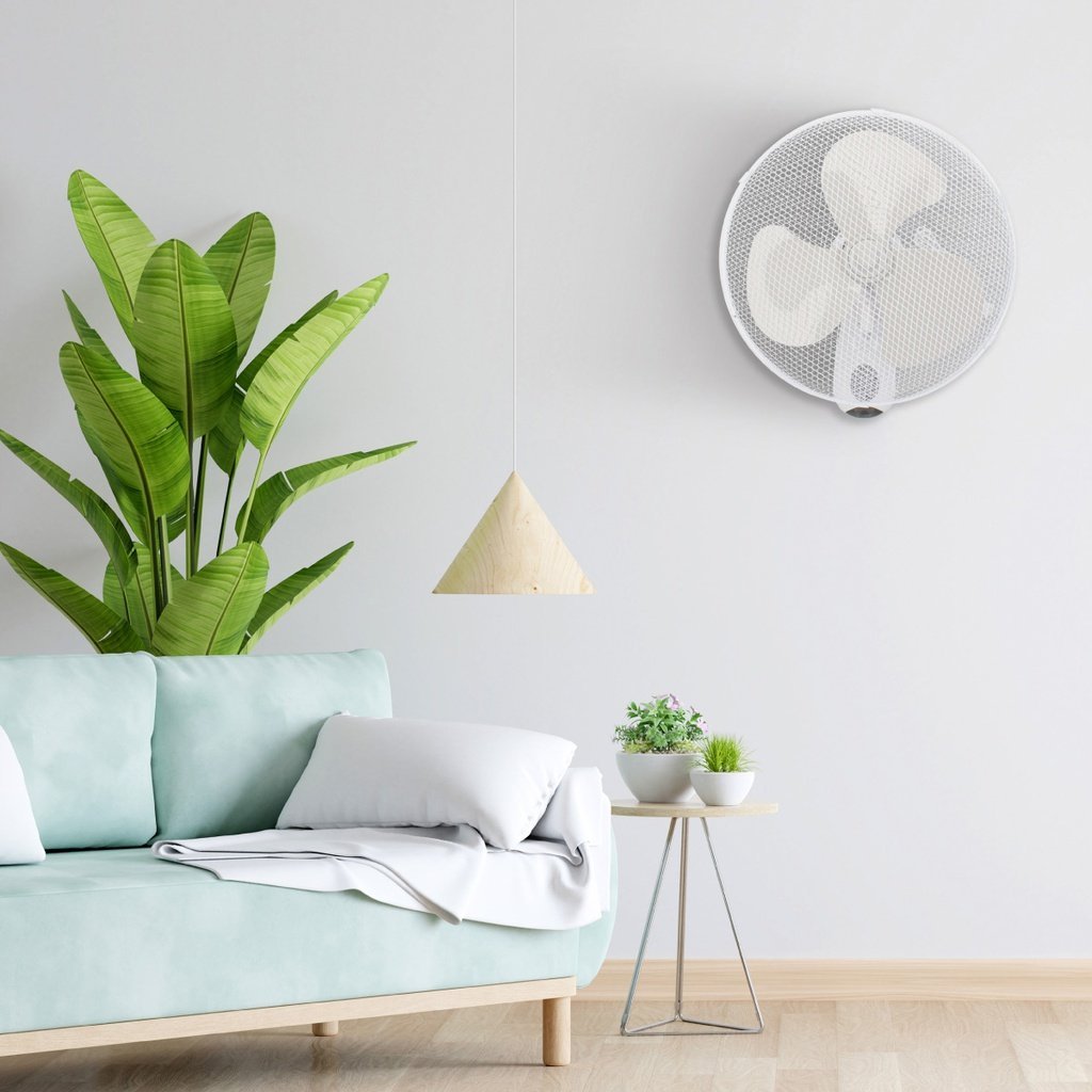 Ventilador de pared Sautar con mando Ø43cm 45W Blanco - Imagen 2