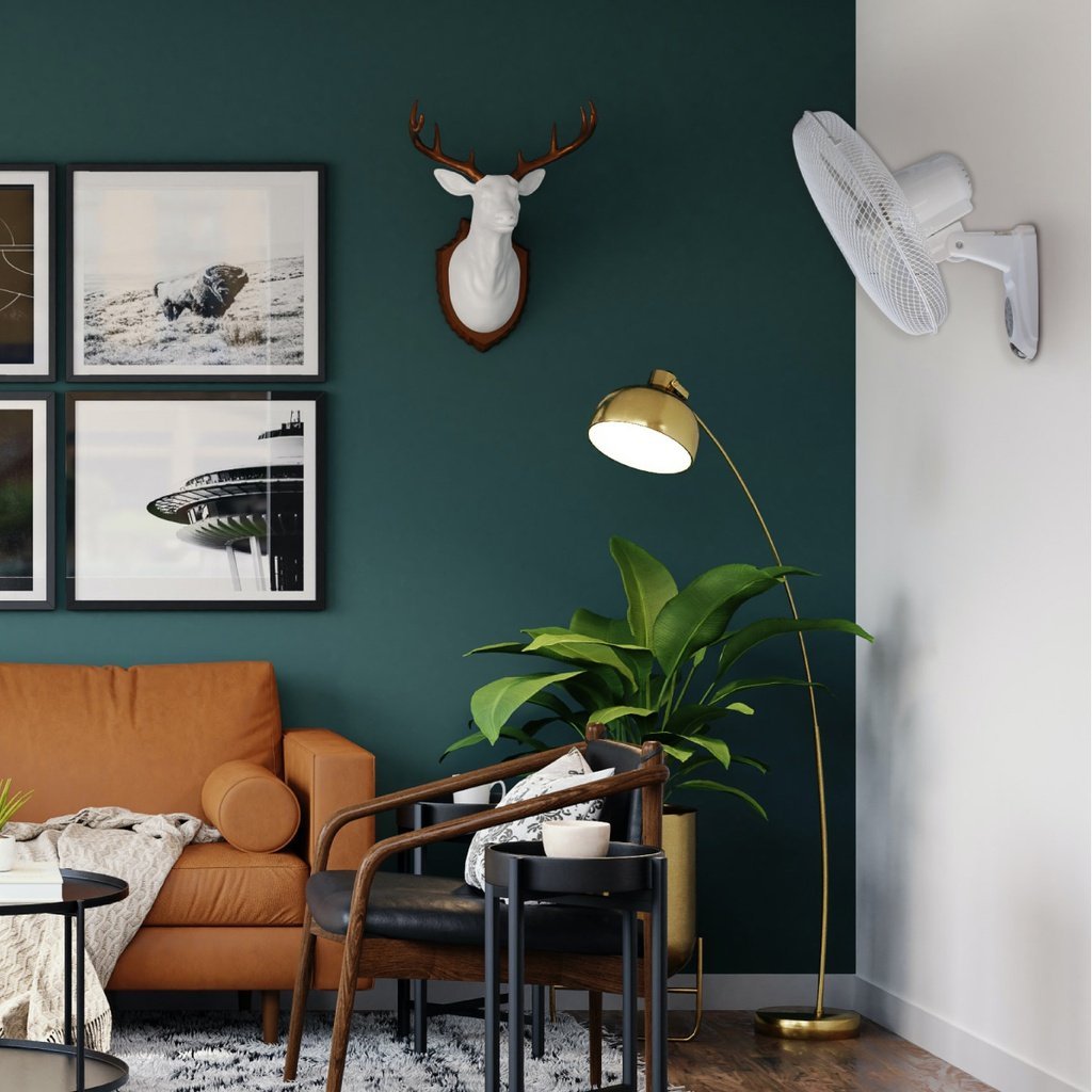 Ventilador de pared Sautar con mando Ø43cm 45W Blanco - Imagen 3