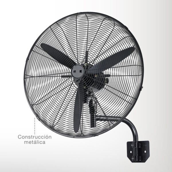 Ventilador de pared Thuwa Ø71cm 200W Negro - Imagen 5