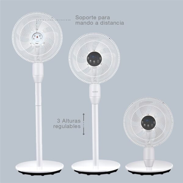 Ventilador de pie Haripal Ø36cm 25W motor DC Blanco - Imagen 4