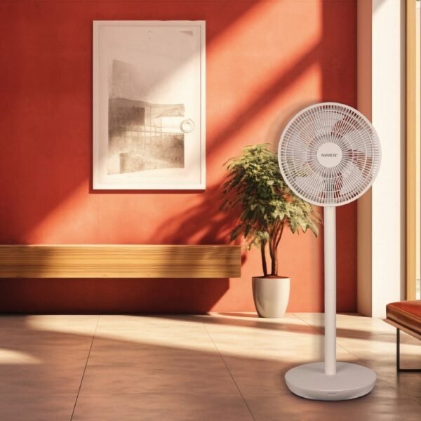 Ventilador de pie Puncha Ø34cm 35W Blanco - Imagen 5