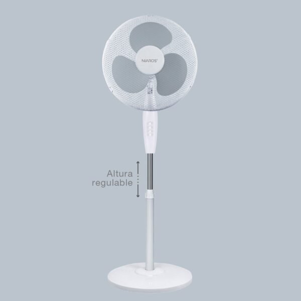 Ventilador de pie Riesi Ø43cm 45W Blanco - Imagen 4
