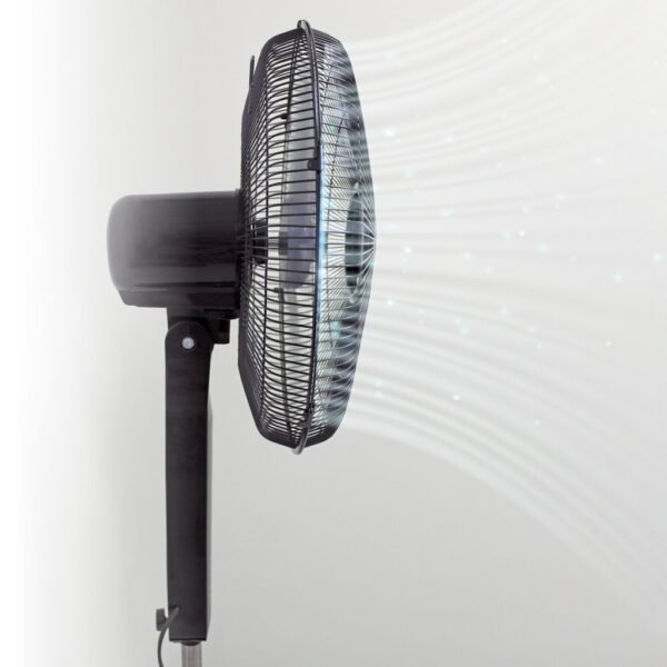 Ventilador de pie Tehri con mando y temporizador Ø43cm 30W motor DC Negro - Imagen 3