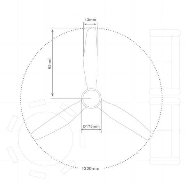 Ventilador techo Kasama con luz CCT regulable y mando Ø132 3 aspas DC Blanco - Imagen 10