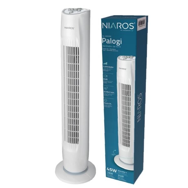 Ventilador de torre Palogi 45W Blanco - Imagen 5