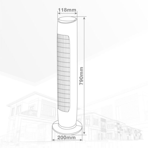 Ventilador de torre Palogi 45W Blanco - Imagen 3