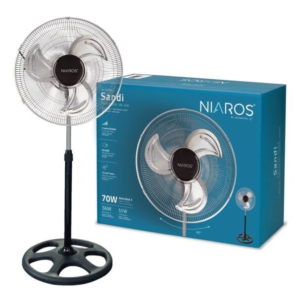 Ventilador metálico de pie Sandi Ø50cm 70W - Imagen 2
