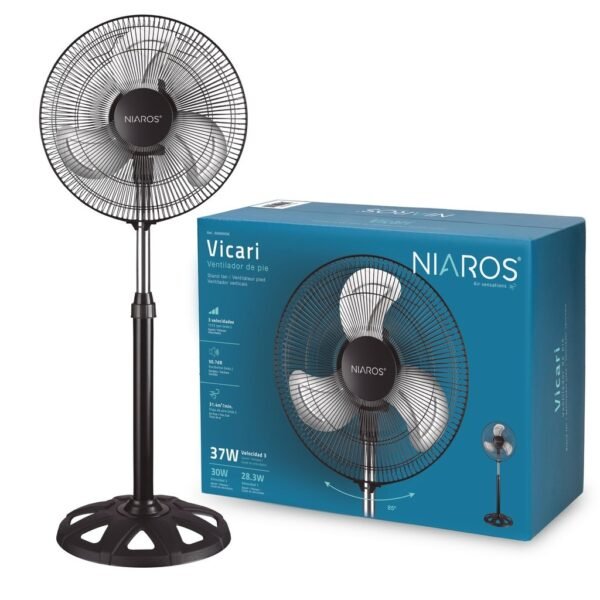 Ventilador metálico de pie Vicari Ø34cm 37W - Imagen 2