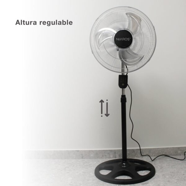 Ventilador metálico de pie Lumbo con mando Ø50cm 70W - Imagen 6