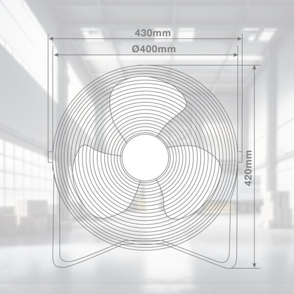 Ventilador metálico de suelo Gumba Ø40cm 70W - Imagen 7