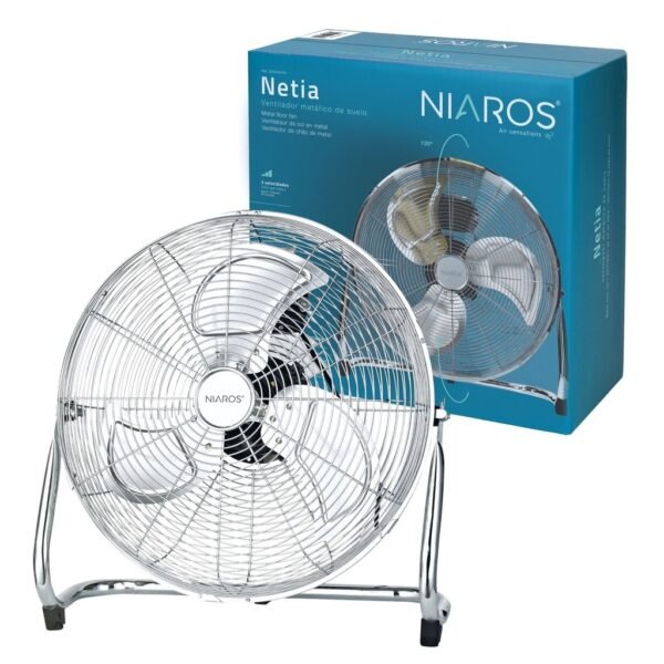 Ventilador metálico de suelo Netia Ø51cm 140W - Imagen 2