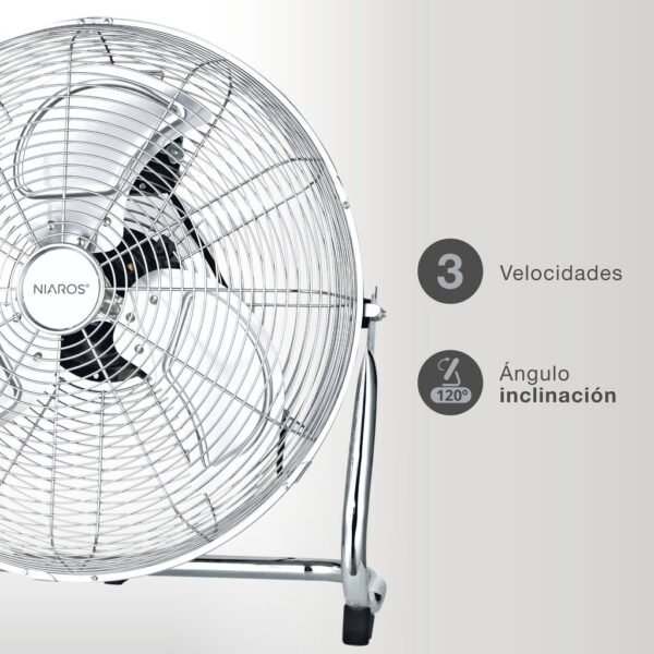 Ventilador metálico de suelo Netia Ø51cm 140W - Imagen 4