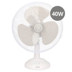 Ventilador sobremesa Lindi Ø34cm 40W Blanco