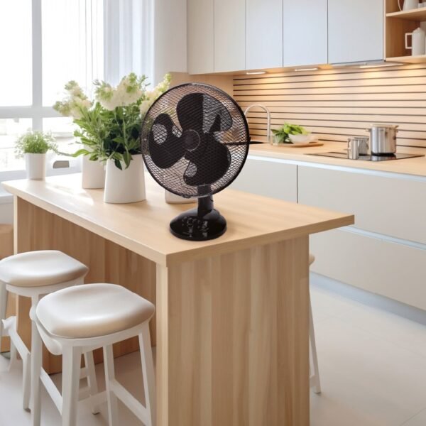 Ventilador sobremesa Lindi Ø34cm 40W Negro - Imagen 4
