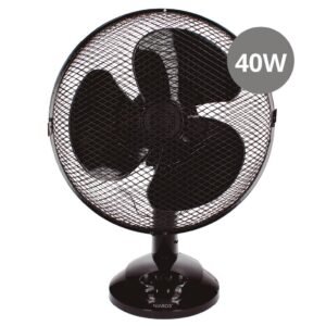 Ventilador sobremesa Lindi Ø34cm 40W Negro