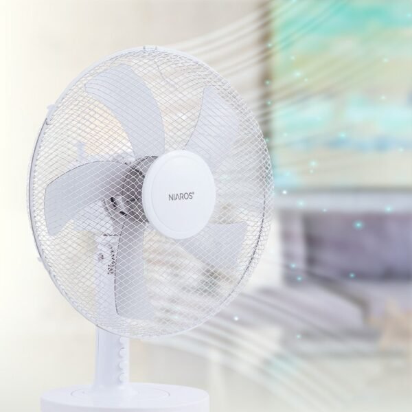 Ventilador sobremesa Macomia Ø41cm 45W Blanco - Imagen 5