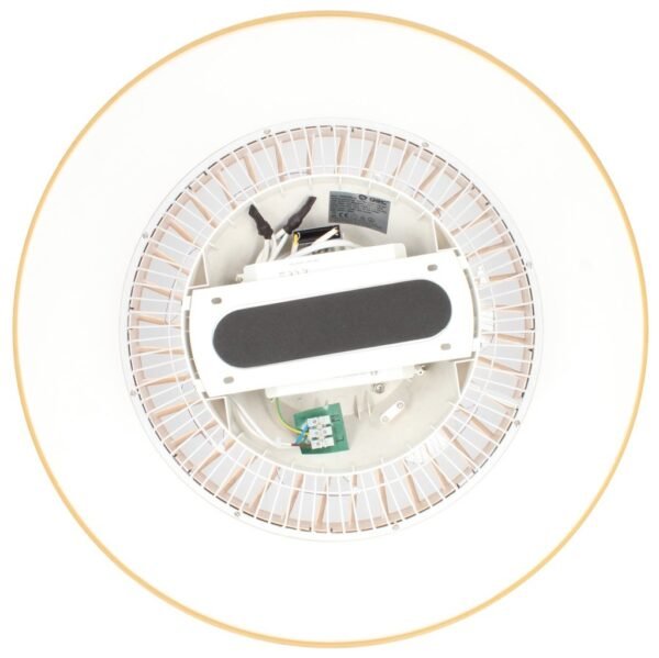 Ventilador techo Box Fan Niskot con luz CCT regulable y mando Ø57 Efecto madera - Imagen 9
