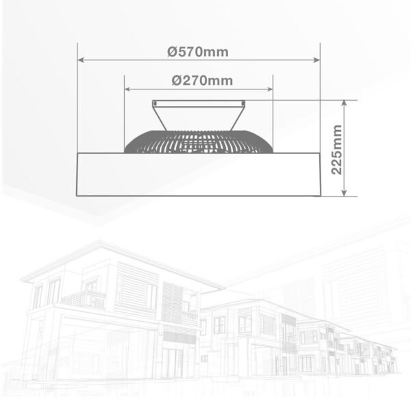 Ventilador techo Box Fan Niskot con luz CCT regulable y mando Ø57 Efecto madera - Imagen 10