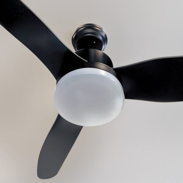 Ventilador techo Bumera con luz CCT regulable y mando Ø116 3 aspas Negro - Imagen 6