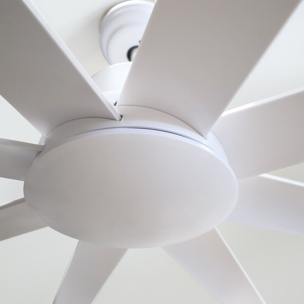 Ventilador techo Kilwa con luz CCT regulable y mando Ø152 5 aspas DC Blanco - Imagen 8