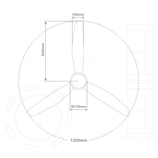 Ventilador techo Kasama con luz CCT regulable y mando Ø132 3 aspas DC Níquel - Imagen 8