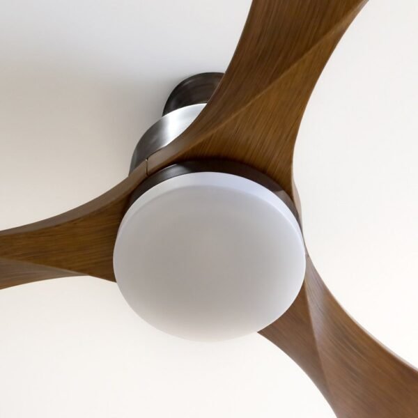 Ventilador techo Kota con luz CCT regulable y mando Ø132 3 aspas DC Café - Imagen 8