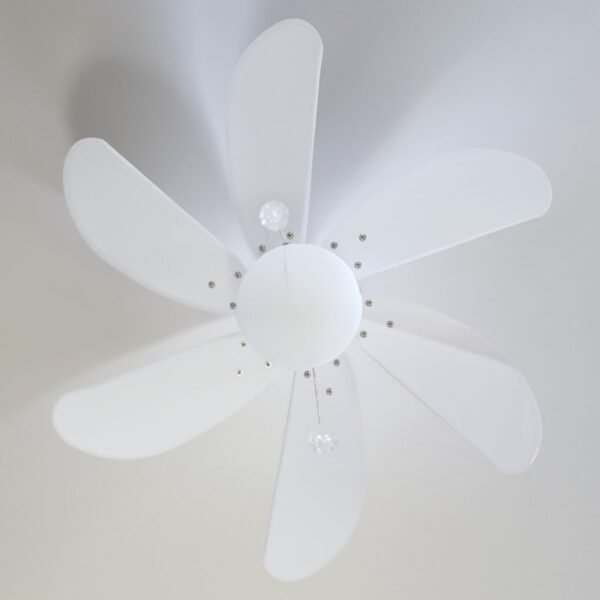 Ventilador techo Larde 2xE27 Ø82 6 aspas DC Blanco - Imagen 7