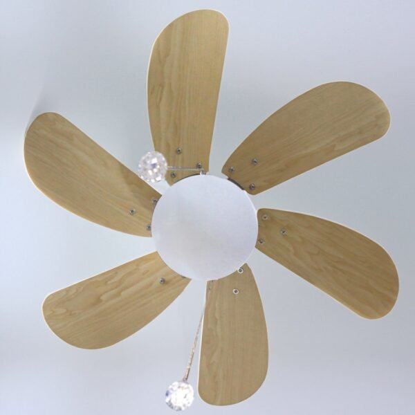 Ventilador techo Larde 2xE27 Ø82 6 aspas DC Níquel - Imagen 7