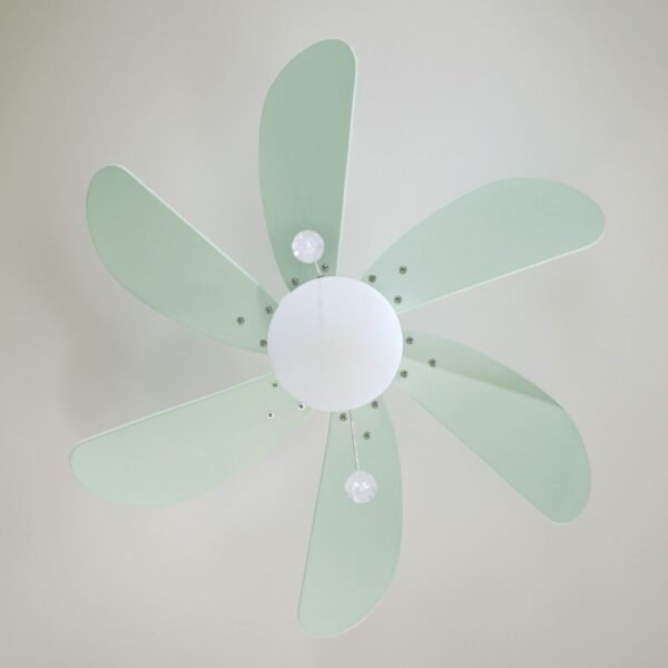 Ventilador techo Larde 2xE27 Ø82 6 aspas DC Verde - Imagen 7