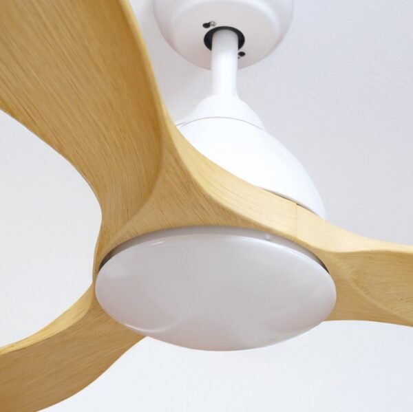 Ventilador techo Luma con luz CCT regulable y mando Ø117 3 aspas DC Blanco - Imagen 6