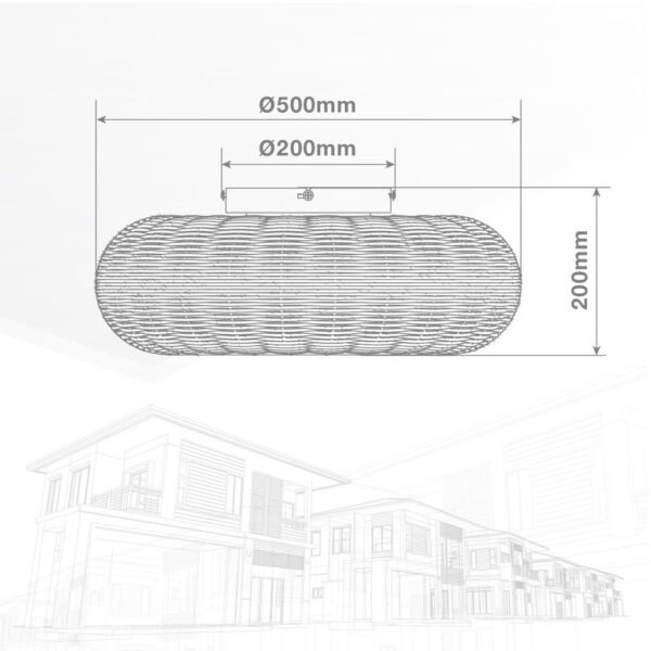 Ventilador techo Matera con mando 4xE27 Ø50 3 aspas DC Beige - Imagen 6