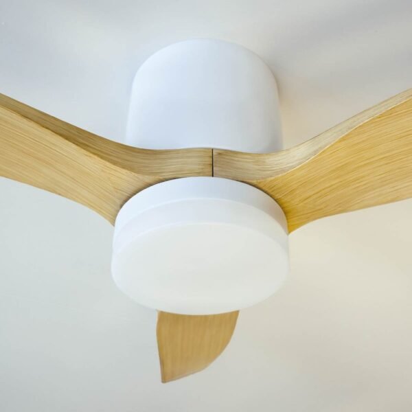 Ventilador techo Matipa con luz CCT regulable y mando Ø106 3 aspas DC Blanco - Imagen 6