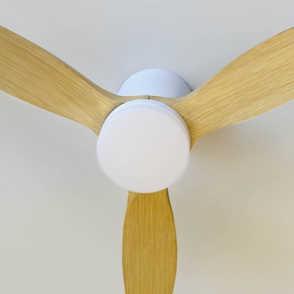 Ventilador techo Matipa con luz CCT regulable y mando Ø106 3 aspas DC Blanco - Imagen 9