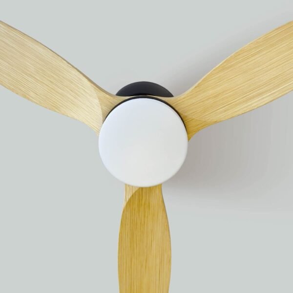 Ventilador techo Matipa con luz CCT regulable y mando Ø106 3 aspas DC Negro - Imagen 9