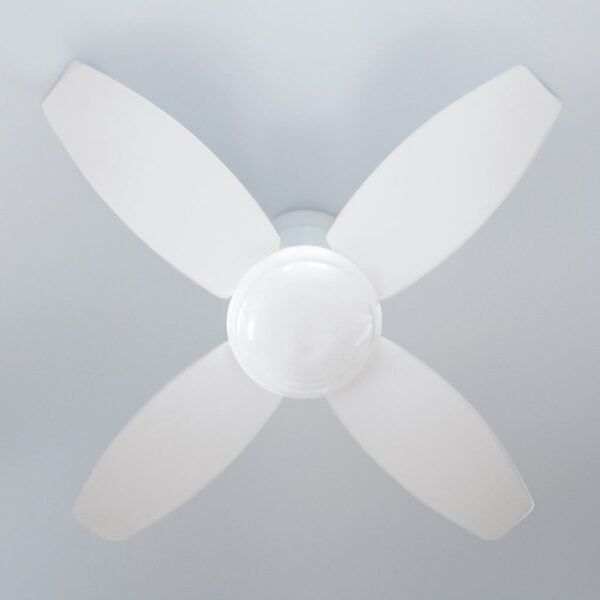 Ventilador techo Muna con luz CCT regulable y mando Ø91 4 aspas Blanco - Imagen 6